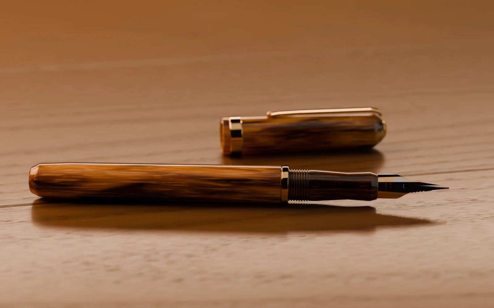 Burin fountain pen